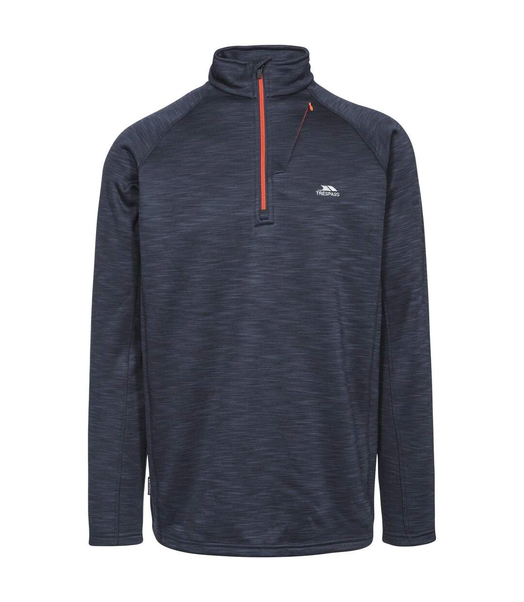 Trespass Mens Collins Half Zip Fleece Top (Fern Marl) 5 Trespass Mens Collins Half Zip Fleece Top (Fern Marl) - Image 3