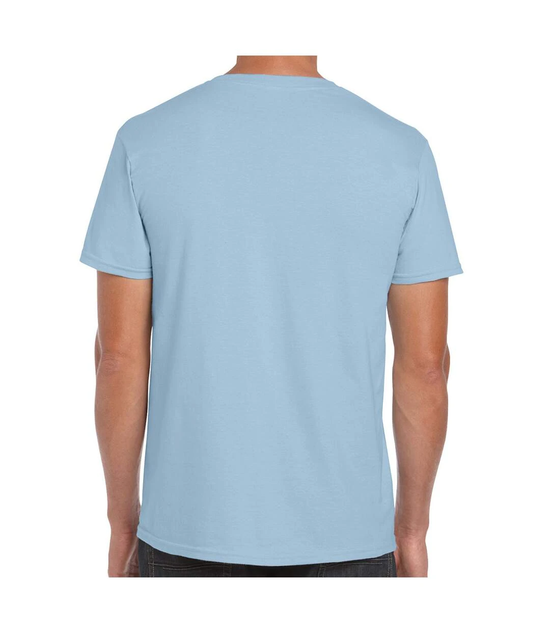 Gildan Mens Soft Style Ringspun T Shirt (Light Blue) 4 Gildan Mens Soft Style Ringspun T Shirt (Light Blue) - Image 2