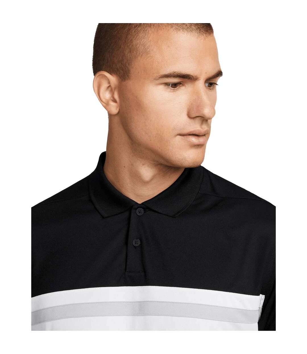 Nike Mens Victory Dri-FIT Polo Shirt (Black/White) 6 Nike Mens Victory Dri-FIT Polo Shirt (Black/White) - Image 4