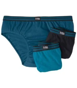 Pack Of 3 Men's Comfort Briefs - Blue Turquoise Black