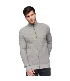 Duck And Cover Mens Gardfire Knitted Sweater (Gray Marl) -Featured Men'S Clothing Stores 088592B240A789431ABB681EA16160B224940E807F03E78EDAD3D3AE7DE29C5D