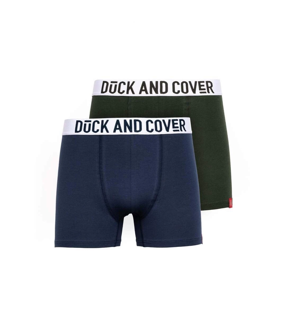 Duck And Cover Mens Galton Boxer Shorts (Pack Of 2) (Green/Blue) 3 Duck And Cover Mens Galton Boxer Shorts (Pack Of 2) (Green/Blue)