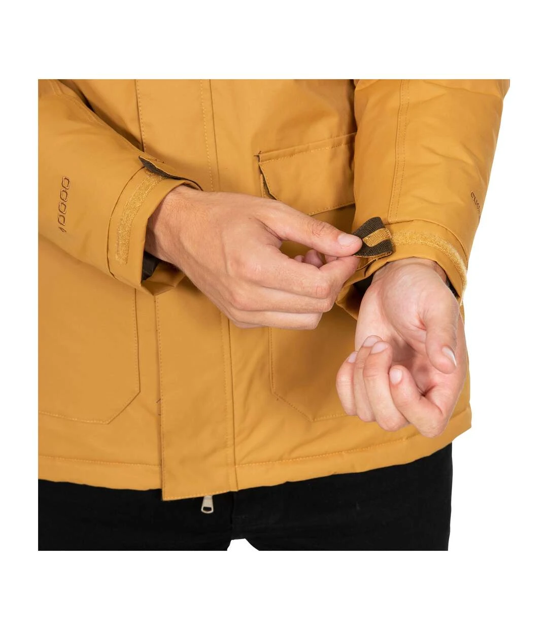 Trespass Mens Rockwell Waterproof Jacket (Sandstone) 5 Trespass Mens Rockwell Waterproof Jacket (Sandstone) - Image 3