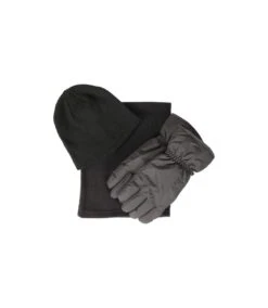 Mountain Warehouse Mens Hat Gloves And Scarf Set (Black) (L)