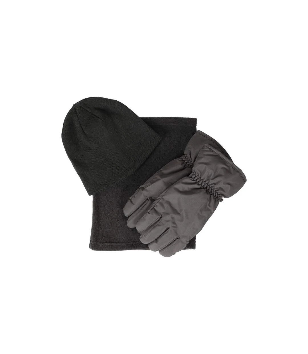 Mountain Warehouse Mens Hat Gloves And Scarf Set (Black) (XL) 3 Mountain Warehouse Mens Hat Gloves And Scarf Set (Black) (XL)
