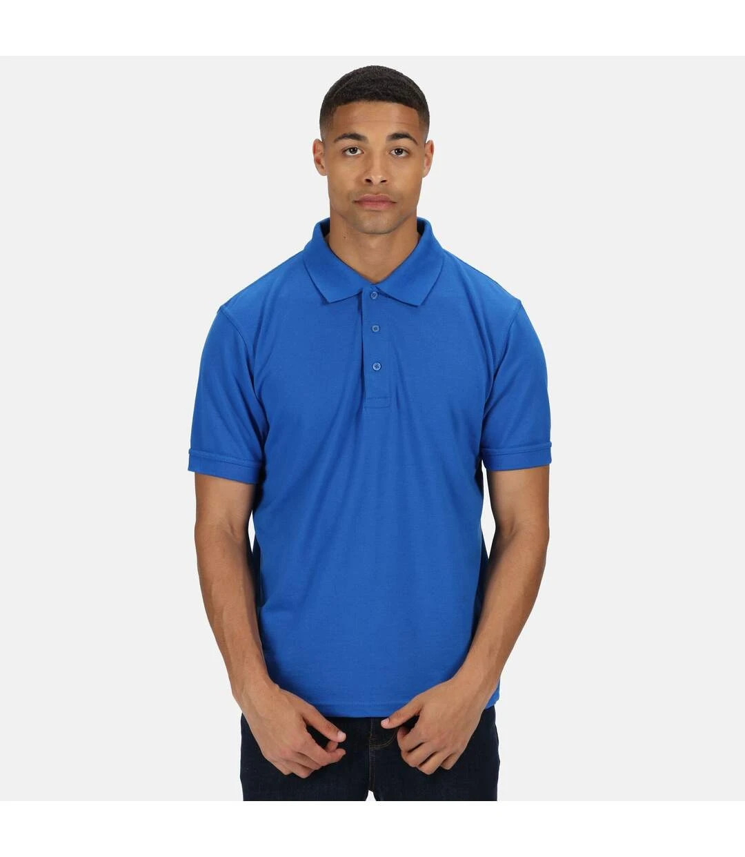 Regatta Professional Mens Classic 65/35 Short Sleeve Polo Shirt (Oxford Blue) 4 Regatta Professional Mens Classic 65/35 Short Sleeve Polo Shirt (Oxford Blue) - Image 2