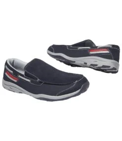 Men's Navy Boat-Style Moccasins 7 Men's Navy Boat-Style Moccasins -Featured Men'S Clothing Stores 0e39dbab3b3fb50e85595a9549f08815