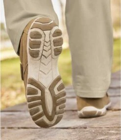 Men's Hook-and-Loop Moccasins - Camel -Featured Men'S Clothing Stores 0e84b6e0134820a4a084d45c9ea04783