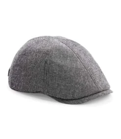 Beechfield Mens Classic Gatsby Summer Flat Cap (Grey Linen)