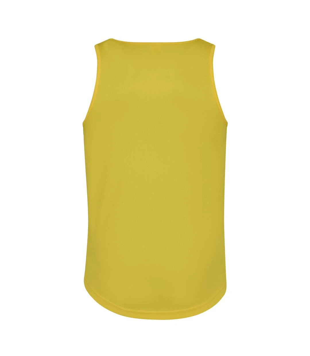 Just Cool Mens Sports Gym Plain Tank/Vest Top (Sun Yellow) 4 Just Cool Mens Sports Gym Plain Tank/Vest Top (Sun Yellow) - Image 2