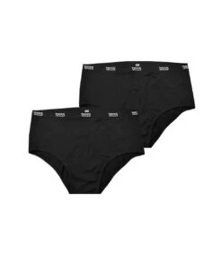 Duke Mens Thompson D555 Y Front Briefs (Pack Of 2) (Black)