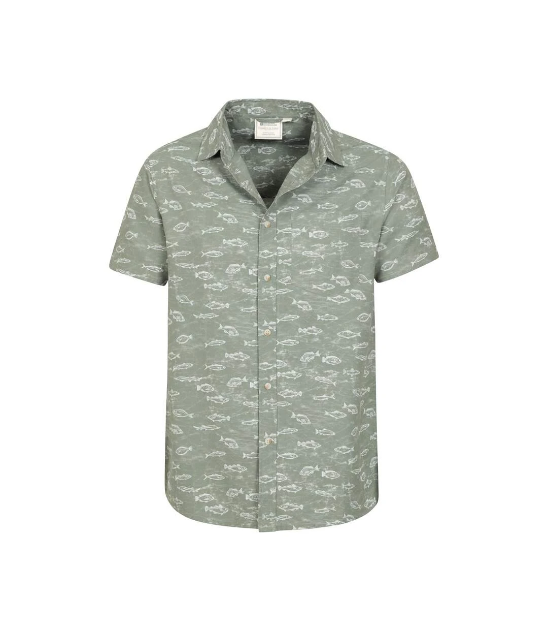 Mountain Warehouse Mens Fish Easy-Care Shirt (Green) 4 Mountain Warehouse Mens Fish Easy-Care Shirt (Green) - Image 2