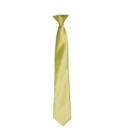 Premier® Premier Colors Mens Satin Clip Tie (Lime) (One Size)