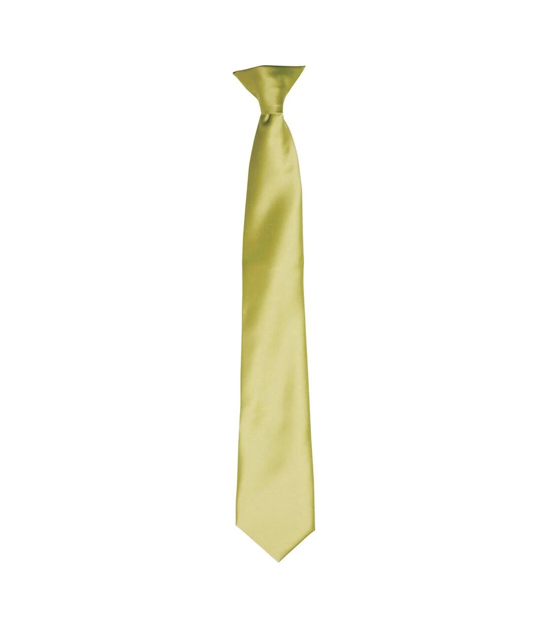 Premier® Premier Colors Mens Satin Clip Tie (Lime) (One Size) 3 Premier® Premier Colors Mens Satin Clip Tie (Lime) (One Size)