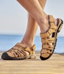 Men's Summer Sandals - Camel -Featured Men'S Clothing Stores 1592d28ef6564b04cecf22b64aab51a0