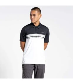 Craghoppers Mens Polo Shirt (Black/Optic White) -Featured Men'S Clothing Stores 171A570C614121EF365F4AACE73EAB3AC4E20073BA8C062DA4F626A1B7752919