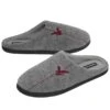 Men's Grey Fleece-Lined Slippers