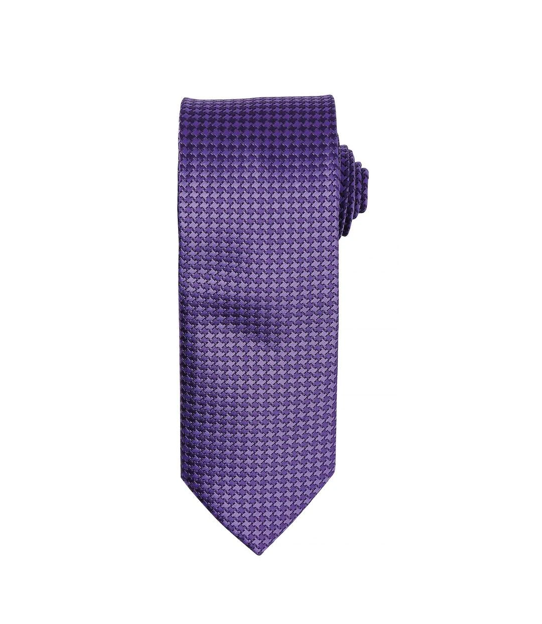 Premier® Premier Mens Puppy Tooth Formal Work Tie (Pack Of 2) (Purple) (One Size) 3 Premier® Premier Mens Puppy Tooth Formal Work Tie (Pack Of 2) (Purple) (One Size)