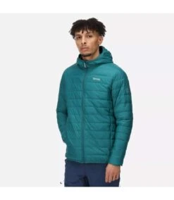 Regatta Mens Hillpack Hooded Lightweight Jacket (Pacific Green) -Featured Men'S Clothing Stores 17B44C129DDDEBE39227B73893F5EDE760C16A5226DC453EEA3B0855ED1FE169