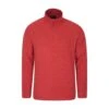 Mountain Warehouse Mens Snowdon II Fleece Top (Red) -Featured Men'S Clothing Stores 1830CDF9D584E3A4D423A9787D38E52F6BD7B543B7B44F495A6FA5CC8EB218ED
