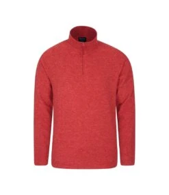 Mountain Warehouse Mens Snowdon II Fleece Top (Red)