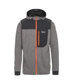 Trespass Mens Barnes DLX Quick Dry Hoodie (Dark Gray Marl)