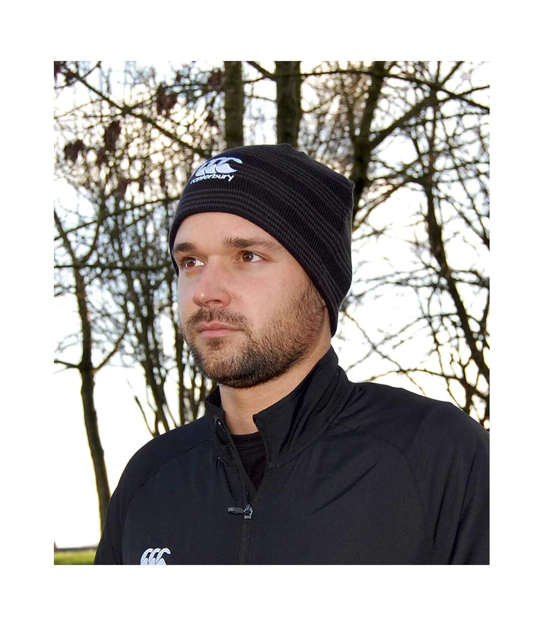 Canterbury Team Mens Winter Beanie Hat (Navy/White) 6 Canterbury Team Mens Winter Beanie Hat (Navy/White) - Image 4