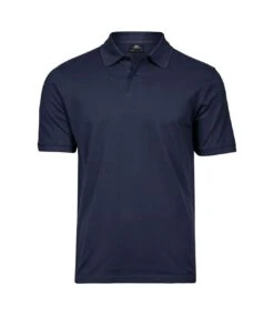 Tee Jays Mens Cotton Pique Polo Shirt (Navy)