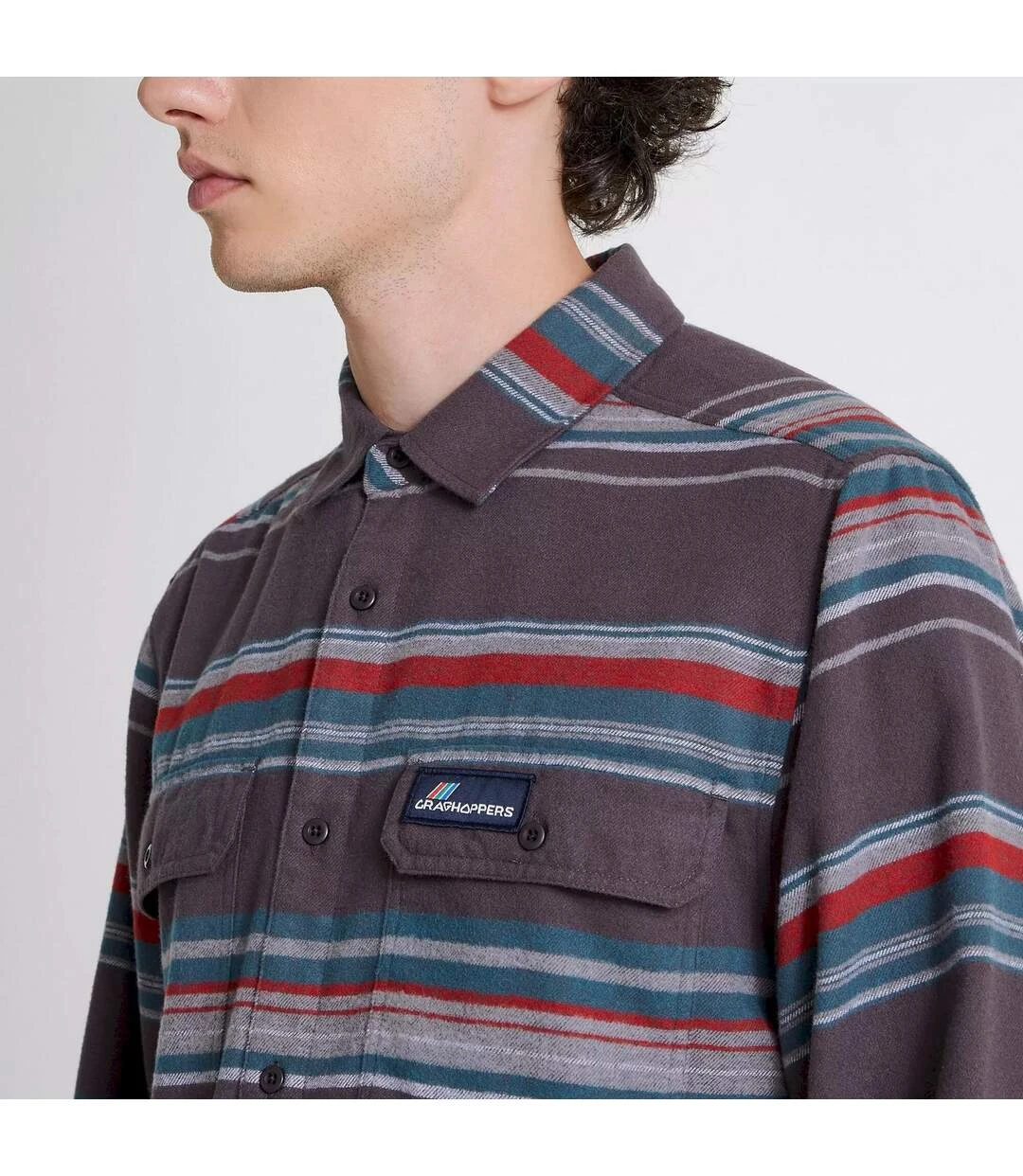 Craghoppers Unisex Adult Ziggy Long-Sleeved Shirt (Coast Gray) 6 Craghoppers Unisex Adult Ziggy Long-Sleeved Shirt (Coast Gray) - Image 4