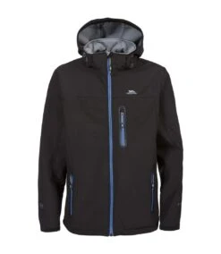 Trespass Mens Hebron Waterproof Softshell Jacket (Black)