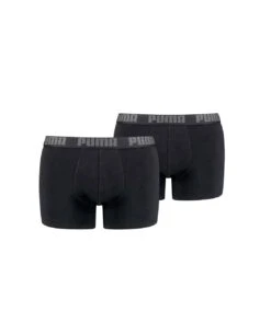 Puma Mens Basic Boxer Shorts (Pack Of 2) (Black)