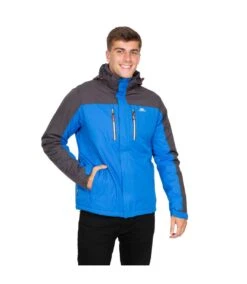 Trespass Mens Tolsford Waterproof Jacket (Blue) -Featured Men'S Clothing Stores 1E1D39A432F7EF1804F9BA574211BC3F46ECAFCF835CAAFE7A11EED7246800A6
