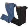 Pack Of 2 Men's Regular Stretch Jeans - Blue Black -Featured Men'S Clothing Stores 1d400c38412fea6d5e5a3f9ed303ae14
