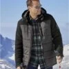 Men's Grey And Black Hooded Puffer Jacket - Water-Repellent 1 Men's Grey And Black Hooded Puffer Jacket - Water-Repellent -Featured Men'S Clothing Stores 1d5eb1fff6439530de01b375302f40ca
