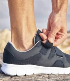 Men's Hook-and-Loop Sneakers - Navy -Featured Men'S Clothing Stores 1ee09ea175af4bb8744f59be178409b4