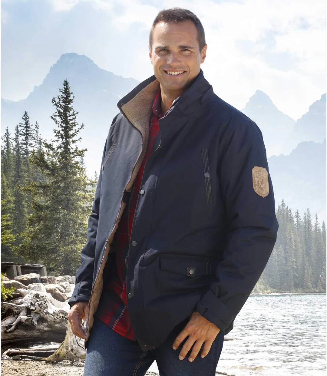 Men's Navy Blue Parka Coat 3 Men's Navy Blue Parka Coat