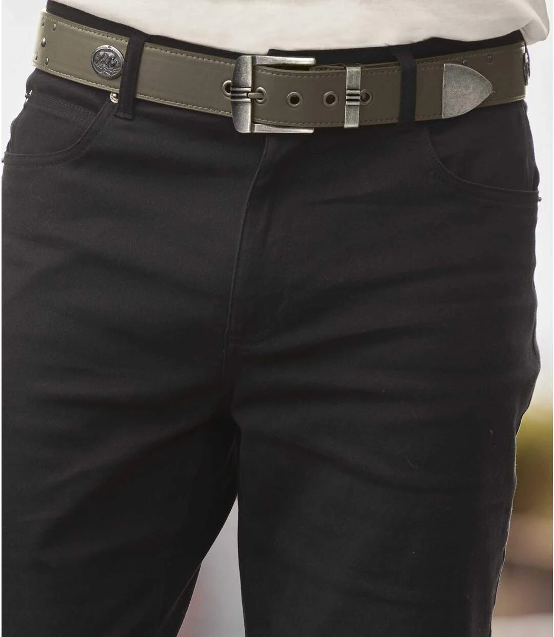 Men's Stylish Belt - Taupe 5 Men's Stylish Belt - Taupe - Image 3