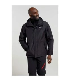Mountain Warehouse Mens Fell II 3 In 1 Jacket (Black)