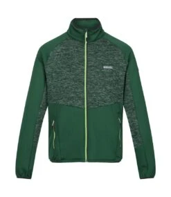Regatta Mens Coladane V Marl Full Zip Fleece Jacket (Eden/Jasmine Green)