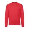 Fruit Of The Loom Mens Lightweight Drop Shoulder Sweatshirt (Red)