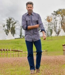 Men's Striped Poplin Shirt - Navy 8 Men's Striped Poplin Shirt - Navy -Featured Men'S Clothing Stores 2507074d3507f349a5a11ccb627feb6d