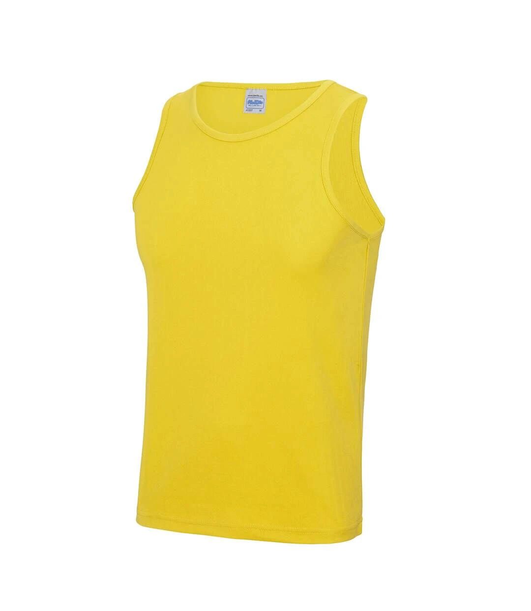 Just Cool Mens Sports Gym Plain Tank/Vest Top (Sun Yellow) 3 Just Cool Mens Sports Gym Plain Tank/Vest Top (Sun Yellow)