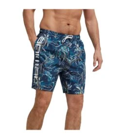 Animal Mens Deep Dive Printed Boardshorts (Navy)