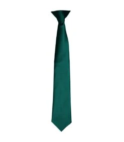 Premier® Premier Colors Mens Satin Clip Tie (Burgundy) (One Size)