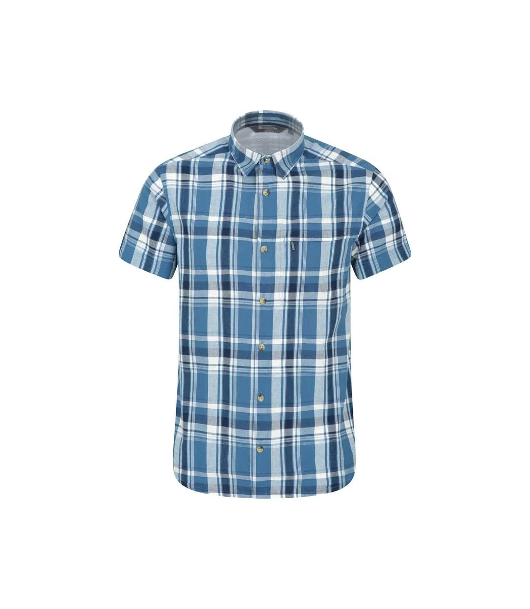 Mountain Warehouse Mens Holiday Cotton Shirt (Blue) 5 Mountain Warehouse Mens Holiday Cotton Shirt (Blue) - Image 3