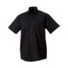 Russell Collection Mens Ultimate Non-Iron Short-Sleeved Shirt (Black) 1 Russell Collection Mens Ultimate Non-Iron Short-Sleeved Shirt (Black) -Featured Men'S Clothing Stores 282617CCA471F6F88DDA111E2F941FD338AB809CE702D5BFEAE36E6776704646