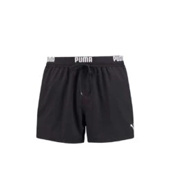 Puma Mens Repeat Logo Swimming Shorts (Black)