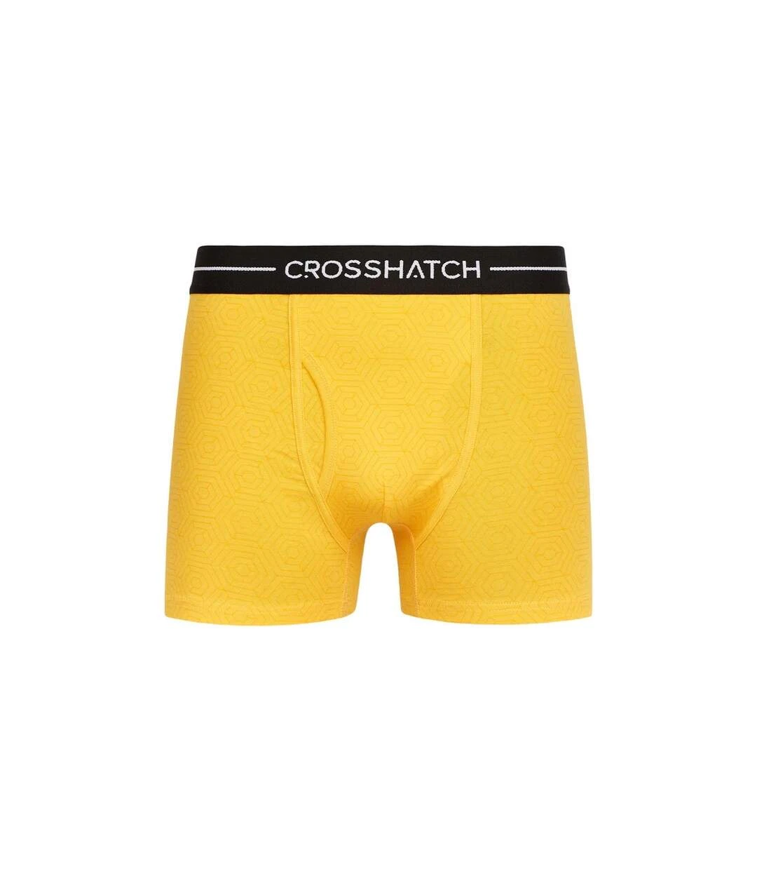 Crosshatch Mens Hexter Boxer Shorts (Pack Of 2) (Yellow) 6 Crosshatch Mens Hexter Boxer Shorts (Pack Of 2) (Yellow) - Image 4