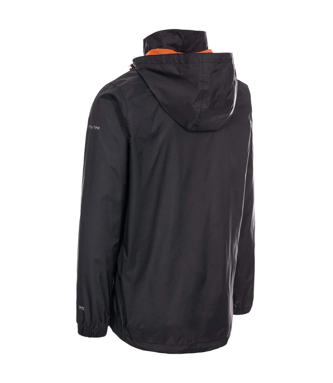 Trespass Mens Briar Waterproof Jacket (Black) 4 Trespass Mens Briar Waterproof Jacket (Black) - Image 2