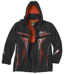 Men's Black Sporty Parka - Detachable Hood -Featured Men'S Clothing Stores 2f54cff08f24fd441b71f8d34d0afae0